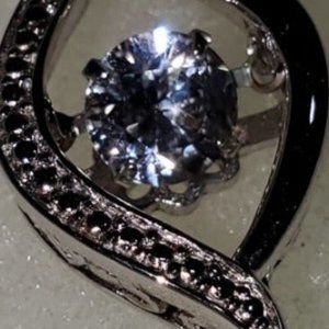 Sterling silver white sapphire Necklace